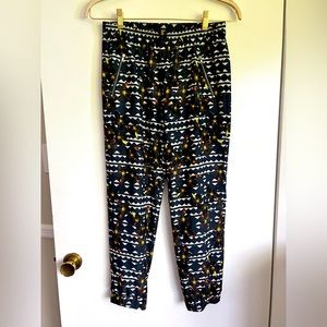 J crew patterned jogger dress pants